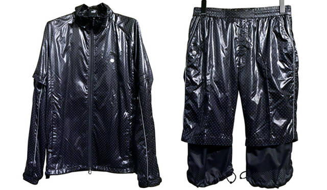 <strong>ミハラヤスヒロ｜「PUMA by MIHARAYASUHIRO at ISETAN」</strong>  「ONLY-I」ドットブルゾン 5万400円、「ONLY-I」ドットショートパンツ 3万3600円