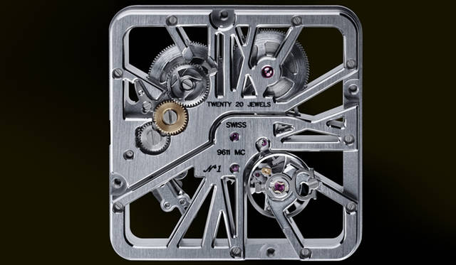 <b>サントス 100 スケルトン ウォッチ</b>