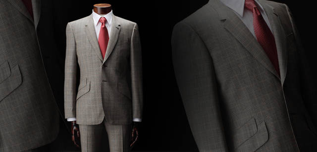 　今シーズンのインディビジュアルオーダー3モデルでコーディネイト（右は青山店限定モデル）。