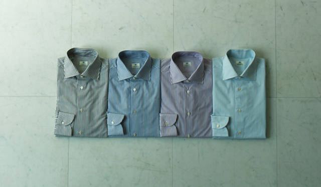 ロンドンストライプシャツ 各3万7800円
