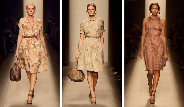 アーシィーなトーンのグラデーションに思わずため息がでるボッテガ・ヴェネタ。