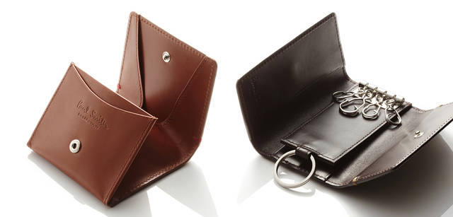 <strong>PAUL SUMITH｜ポールスミス</strong>　左からコインケース 1万3650円、キーケース 1万4700円