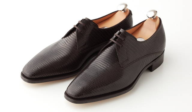 John Lobb｜ジョン ロブ　オーダー可能な「ジョン ロブ」のリザードシューズの魅力　“DARK BROWN”×モデル「LUFFIELD」 34万6500円