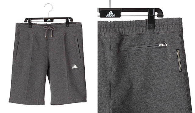 　「adidas-premiumstyle」 PS ストレッチ フレンチテリー ハーフパンツ（E04752）8400円