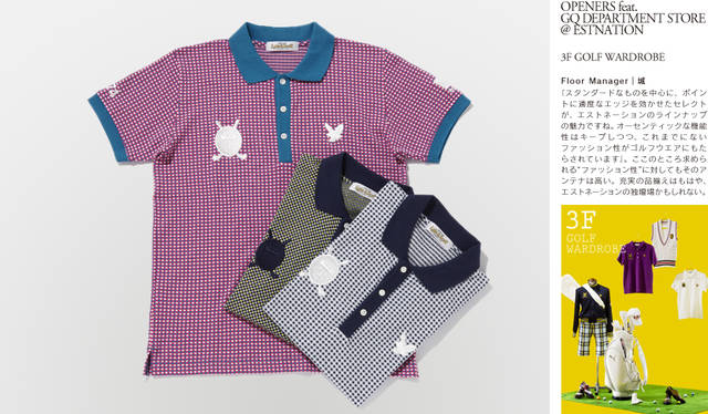 ポロシャツ 各1万6590円／エストネーション バイ ライル＆スコット