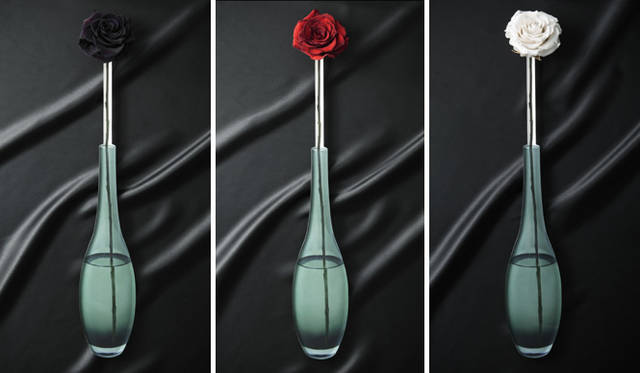 デザインフラワーブランド『frenity』フラワーベース「Trick」 各3万7800円