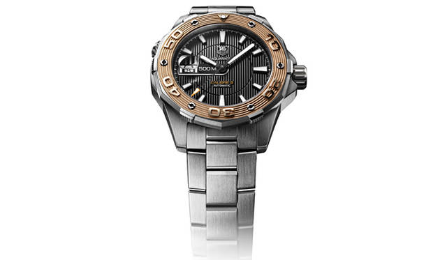 TAG Heuer Aquaracer 500M｜「アクアレーサー 500M スティール＆ゴールド」、39万9000円。