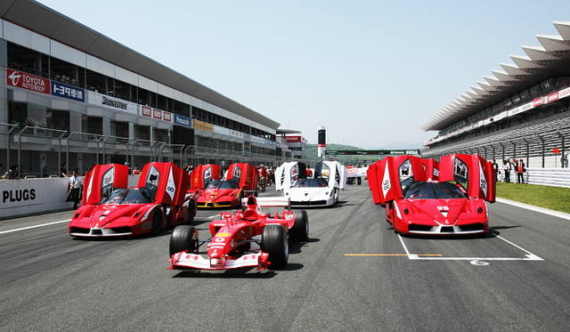フェラリー・フェスティバル・ジャパン2009｜F1 and Ferrari FXX｜F1マシンと5台のフェラーリFXX