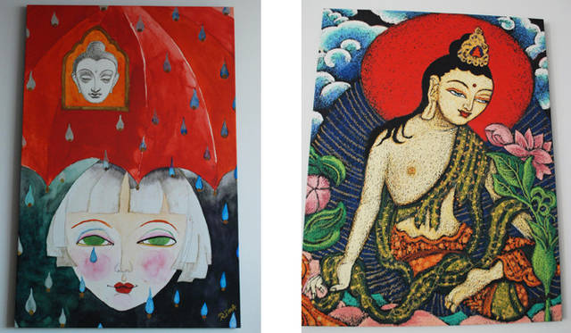 「守ってください」 ／右｜「観音様」 