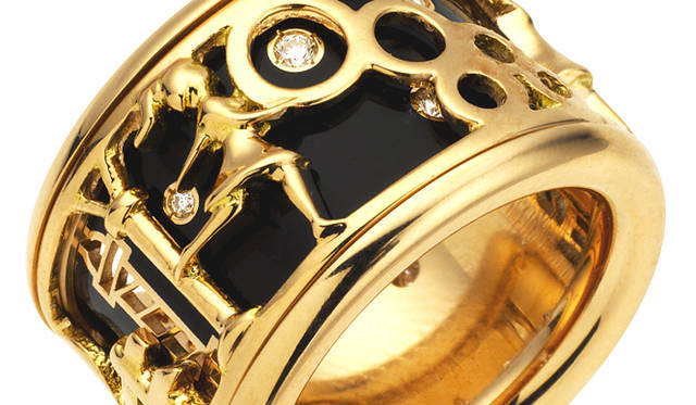 Van Cleef & Arpels｜ヴァン クリーフ & アーペル／ジュルネ ア パリ　リング　ピンクゴールド｜64万500円