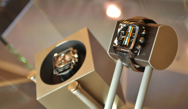 「タグ・ホイヤー」のディスプレイ。