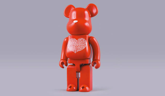 International Love Heart BE@RBRICK 1000%