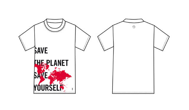 「ＹVES SAINT LAURENT（イヴ・サンローラン）」 表参道店にて限定のTシャツを販売。6月上旬より表参道ヒルズ店にて発売予定。収益はGoodPlanet.Orgに寄付（デザイン・仕様などは一部変更の可能性あり）