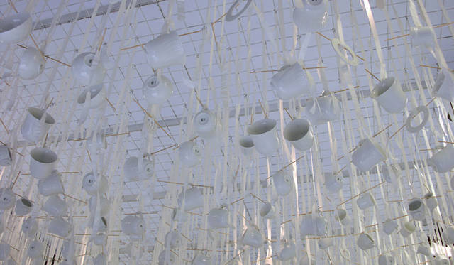 Richard Ginoli@Taste Longeの様子。会場のデザインはPaola Navoneが担当