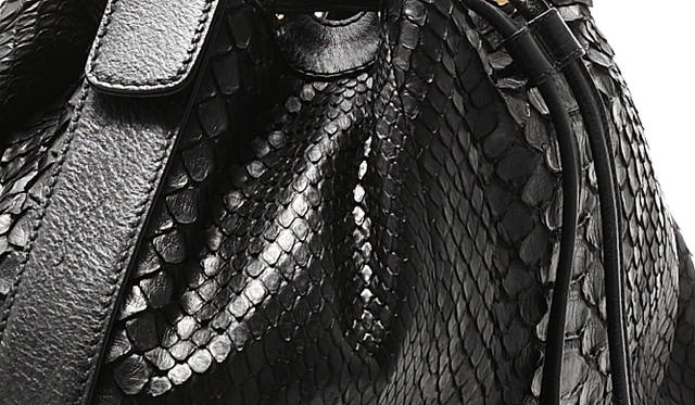 <strong>GUCCI｜グッチ</strong>　品の良いブラックが魅力的なパイソン