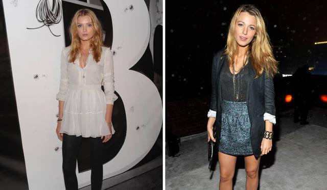 BURBERRY｜バーバリー　Burberry Day in NYC　左：モデルのリリー・ドナルドソン(Lily Donaldson)、右：ブレイク・ライブリー(Blake Lively )