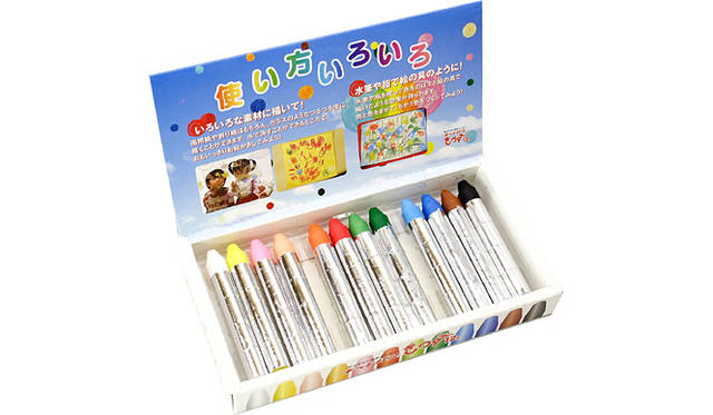 機能部門：日本理化学工業「キットパスきっず12色」窓ガラスなどつるつるしたところに描いて濡れた布で消せる固形マーカー