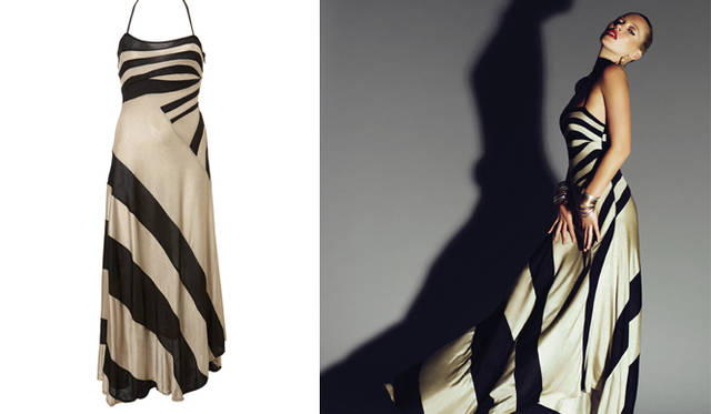 「KATE MOSS TOPSHOP（ケイト・モス トップショップ）HIGH SUMMER 2009」 silk maxi dress 2万7300円