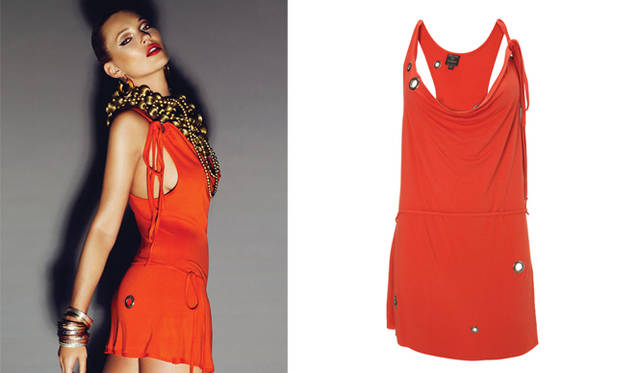 「KATE MOSS TOPSHOP（ケイト・モス トップショップ）HIGH SUMMER 2009」 アイレットチュニック 1万3650円