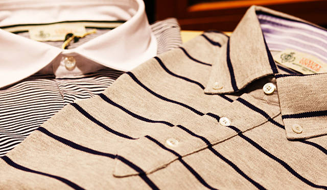 LUIGI BORRELLI ｜「ルイジ ボレッリ 六本木ヒルズ店」 ポロシャツ（左）3万5700円、（右）3万9900円