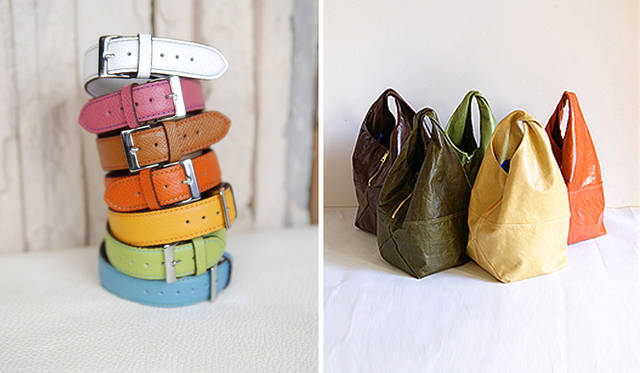 リアンカ セントラル｜lianca CENTRAL　左：「レザーブレスレット」各6510円、右：「フィグホボ」各3万765円