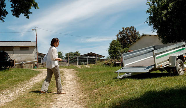 ラベンダー農家の敷地内を探索