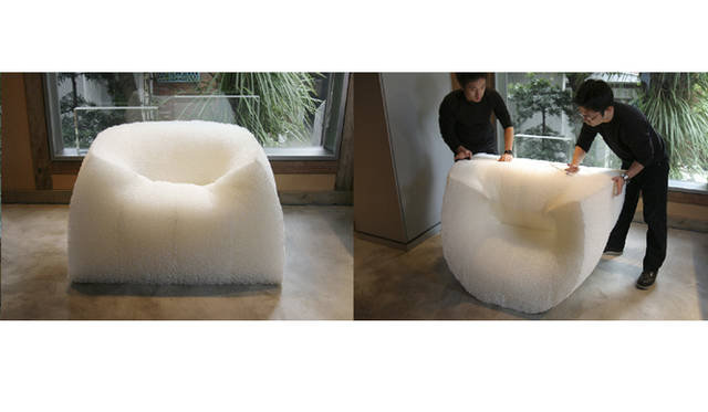 吉岡徳仁「ＰＡＮＥ ｃｈａｉｒ(パンの椅子)」(2006)