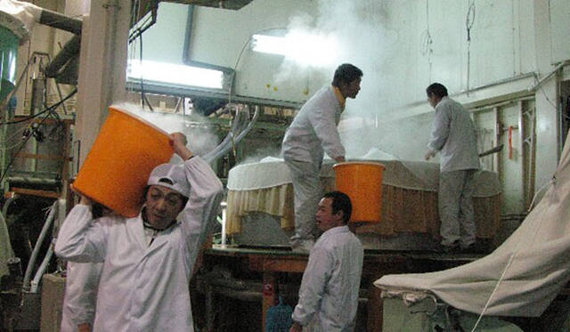 西田酒造店 蒸し米