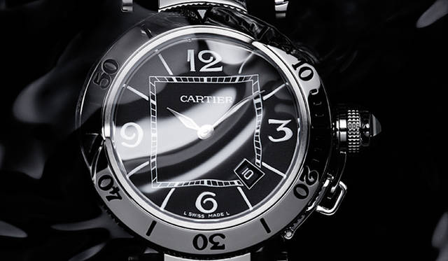 Cartier／Pasha Seatimer Lady｜カルティエ／パシャ シータイマー レディ｜自動巻き SSケース＆ストラップ（ブレスレットにラバーコーティング） 100メートル防水 47万2500円