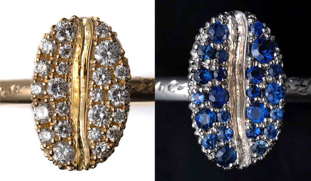 「HABANES HABANERA（ハバネス ハバネラ）」 左／リング60万円、右／リング54万円