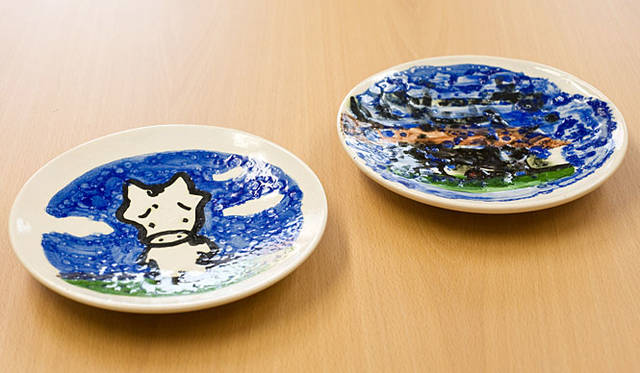 『勝手に観光協会』で作製した皿