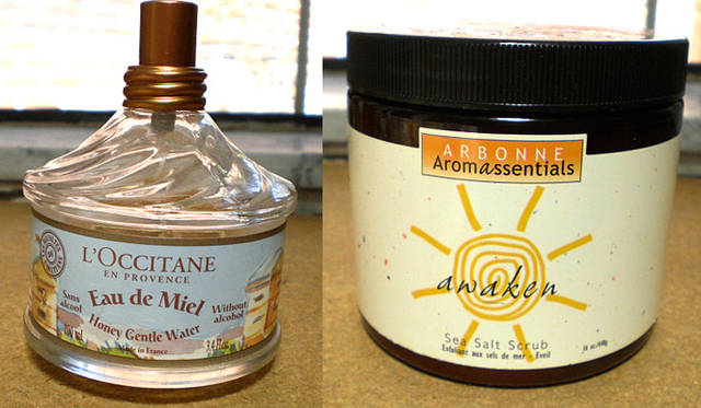 ジュディス・ベダード “favorite products”　L’OCCITANE – Honey Gentle Water、ARBONNE  Aromassentials “awaken”