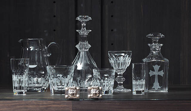 <b>CHROME HEARTS｜クロムハーツ</b>　「CHROME HEARTS TOKYO」1階にて展示　“Baccarat for Chrome Hearts Crystal Collection”