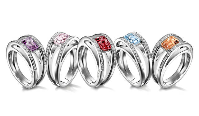 BREGUET｜ブレゲ　リング　：18K ホワイトゴールド、　エメラルドカットアクアマリン （約1.00ct）、　ダイヤモンド TW/IF-VVS 34石<br>他に 18K ローズゴールド、　または 18Kホワイトゴールドで、　アメシスト、　モルガナイト、　ロードライトガーネット、スペッタータイトガーネット