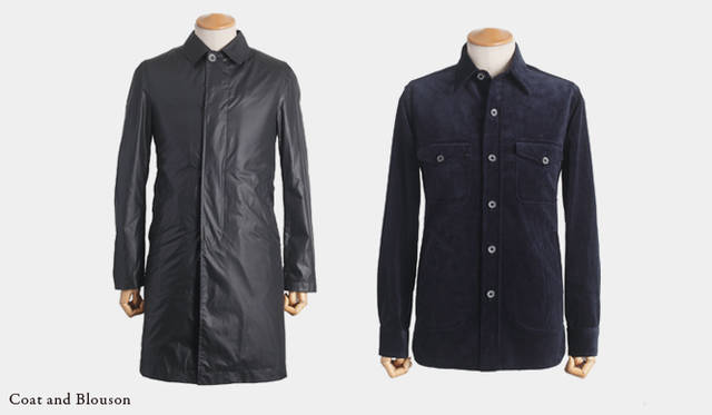 左から：<br> 3万1500円　ブラック（ユナイテッドアローズ 原宿本店 メンズ館）　Material /ナイロン　Color /ベージュ、カーキ、ネイビー、レッド、ブラウン<br><b>NEW QUAY｜ニュークウェイ</b> 1万9950円　ネイビー（ユナイテッドアローズ 原宿本店 メンズ館）　Material /コットン　Color /ライトブラウン、ブラウン、ブラック