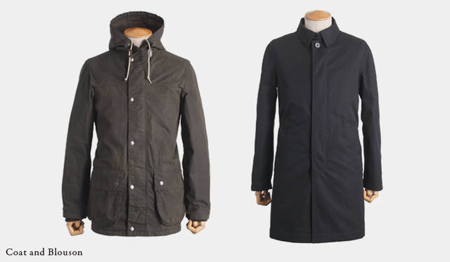 左から：<br> 3万9900円　カーキ（エリオポール銀座）　Material /コットンナイロン　Color /ブラウン、ブラック<br><b>DALTON｜ダルトン</b> 4万2000円　ブラック（ザ ダファー オブ セントジョージ 新丸の内店）　Material /コットンギャバ　Color /ブラウン