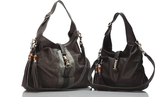 <strong>GUCCI｜グッチ</strong>　左から：「ニュージャッキーバッグ」スエード 34万6500円、「ニュージャッキーバッグ」ソフトディア 23万9400円