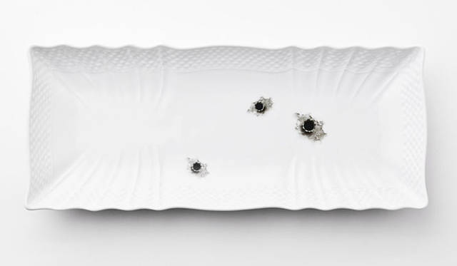 “ixc. COLLEZIONI × Richard Ginori by Arik Levy” レクタングラープレート1万3650円（W280）