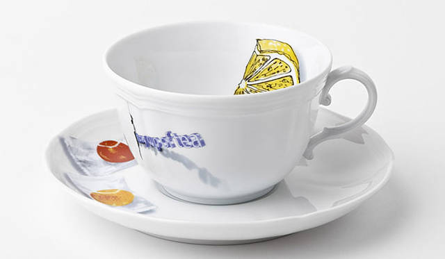 “ixc. COLLEZIONI × Richard Ginori by Front” ティーカップ＆ソーサー1万4700円