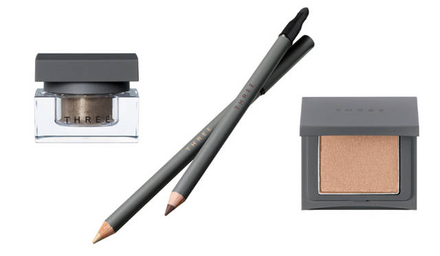 THREE｜シマリング カラー ヴェール、ブリリアント パフォーマンス アイペンシル、プレスド カラー ヴェール フォー アイズ