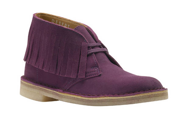 クラークス オリジナルズ デザートブーツ誕生60周年特別記念モデル「Purple Suede」1万9740円（ウィメンズ）