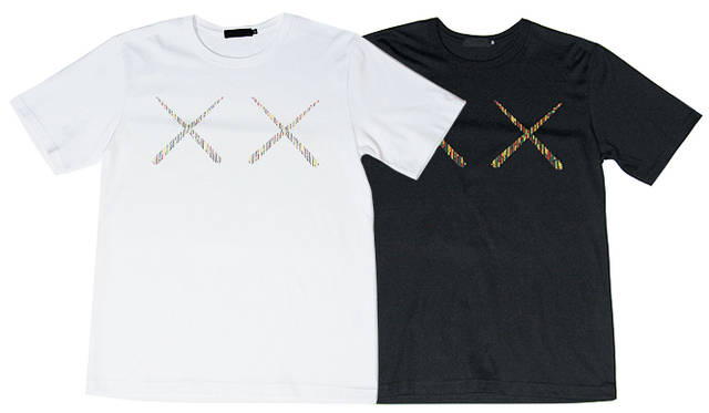 <b>OriginalFake「X-EYES STRIPE II」各7000円 2009年9月2日（水）発売予定</b><br>たくさんの蛍光色カラーにてKAWSのアイコン「×」柄をストライプにて表現したTシャツ。スペシャルバージョンとして、伊勢丹新宿店とOriginalFake 青山店限定色（ショップバッグのカラーリング）がある。