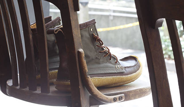 <strong>「THE ARMY GYM - Nigel Cabourn」別注の「Yuketen」のハントブーツ</strong>