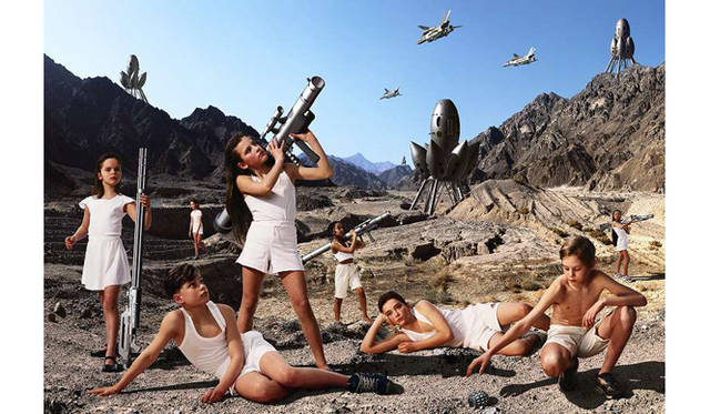 TOKYO PHOTO 2009<br><b>artist:AES+F</b><br>title:Action Half Life: Episode 1 #6<br>gallery:Art Statements<br>year:2004<br>size:150 × 225cm