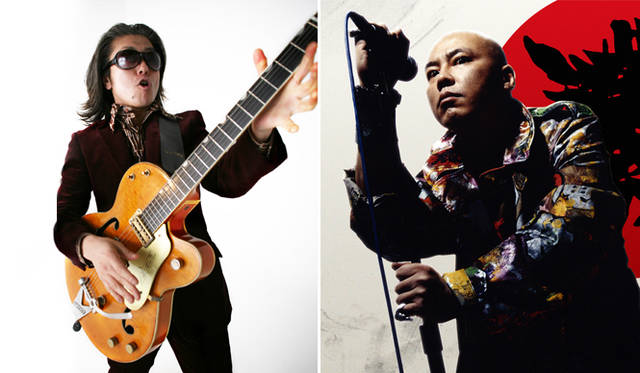 <b>YUSAKU MATSUDA‘SOUL RED’LIVE‘09｜</b>（左）武内 亨（a-bra:z）　（右）三代目魚武濱田成夫