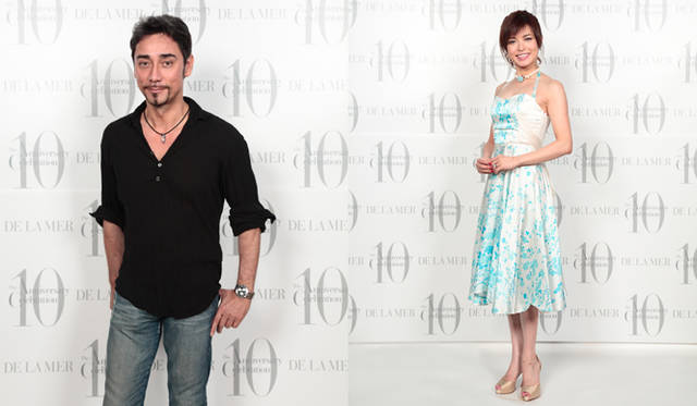 「ドゥ・ラ・メール」日本上陸10周年記念レセプション 右／クリス・ペプラーさん　左／横山めぐみさん