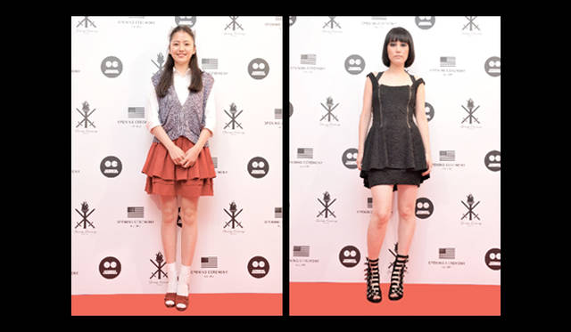 OPENING CEREMONY｜オープニング・セレモニー　左から、　女優の長澤まさみ、　女優の菊地凛子