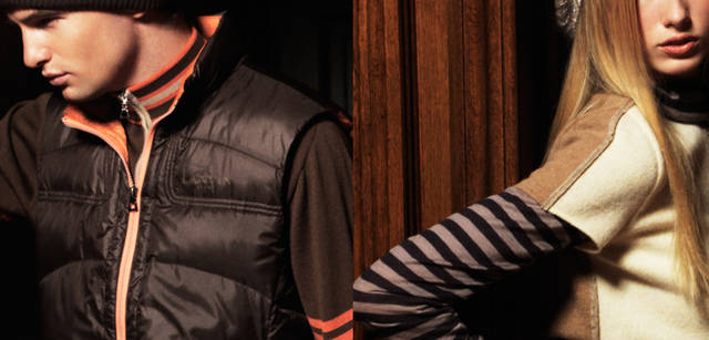 <b>LANVIN SPORT｜ランバン スポール</b>　メンズ：ゴルフウェアのカテゴリーとしてははじめてとなる超軽量ダウンを用いたダウンベスト。スポーツの機能をモードへと昇華させているのがランバン スポール。ウィメンズ：トリミング部分に控えめな輝きをみせるラメは、プレイ中にもモードごころを忘れたくない女性たちのために。