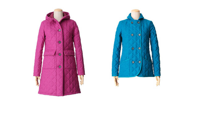 　左から：GRANGE｜グランジ（ハリスツイードキルティング） 8万2950円／DRESSTERIOR 二子玉川店（Tel. 03-5797-3351）、GIGHE｜ギア（ハリスツイードキルティング） 6万6150円／エリオポール丸の内（Tel. 03-3287-1522）