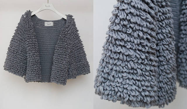 <strong>Laula│ラウラ</strong>　ループ編みボレロ　3万3600円